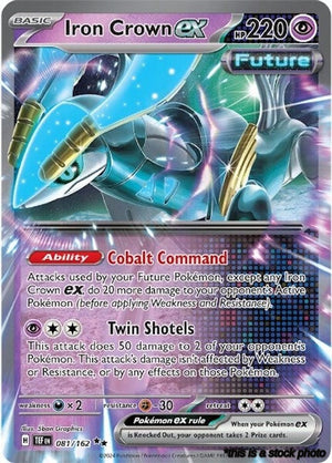 Double Rare Iron Crown ex - 081/162 [081/162 Lightly Played ]