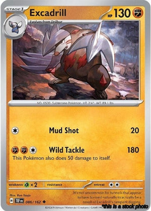 Reverse Holofoil Excadrill - 086/162 [086/162 Lightly Played ]