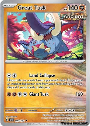 Normal Great Tusk - 097/162 [097/162 Near Mint ]