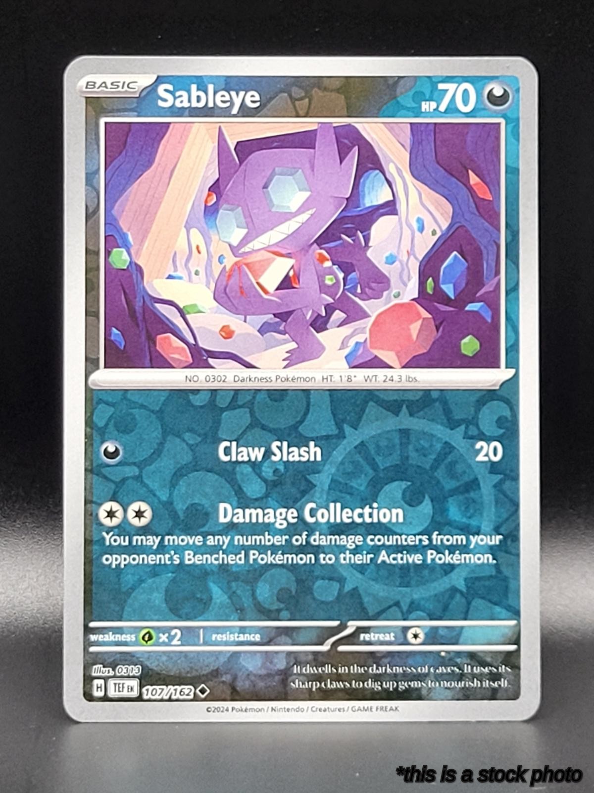 107/162 Sableye Uncommon Reverse Holofoil