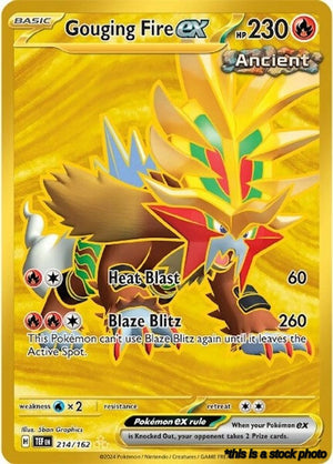 Holofoil Gouging Fire ex - 214/162 [214/162 Near Mint ]