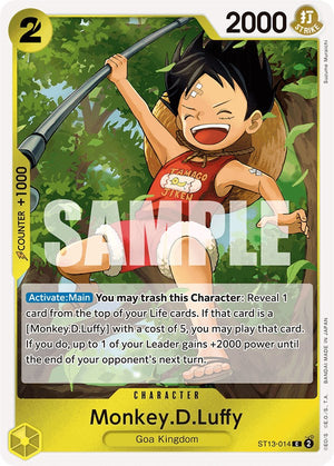 Monkey.D.Luffy (014) [ST13-014] Ultra Deck: The Three Brothers