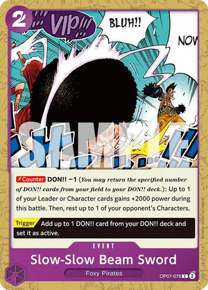 Slow-Slow Beam Sword [OP07-076] 500 Years in the Future