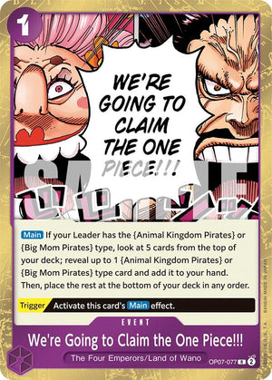 We're Going to Claim the One Piece!!! [OP07-077] 500 Years in the Future