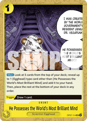 He Possesses the World's Most Brilliant Mind [OP07-114] 500 Years in the Future