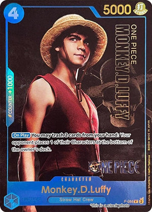 P-055 Monkey.D.Luffy (055) (Premium Card Collection -Live Action Edition) Promo