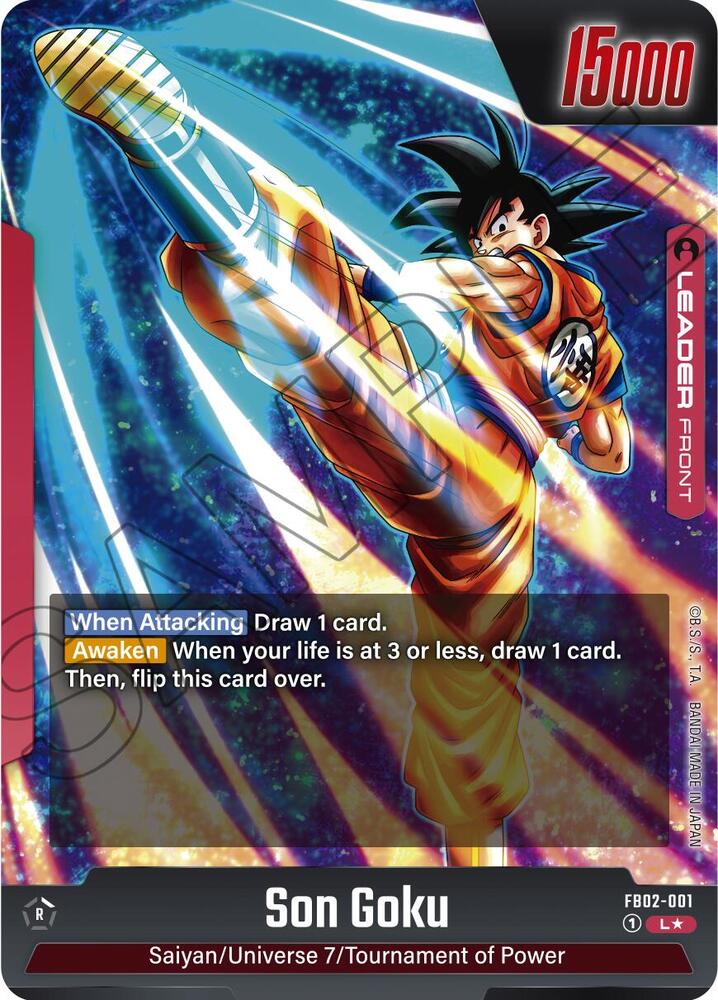 Son Goku - FB02-001 (Alternate Art) (Back)