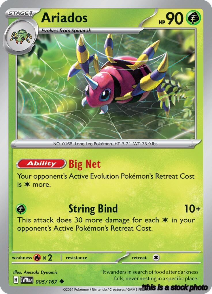 Uncommon Ariados [005/167 Near Mint ]