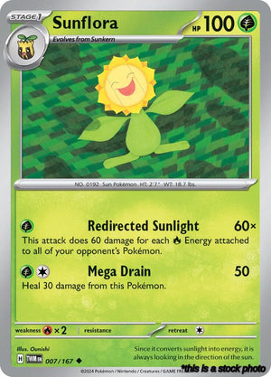 Uncommon Sunflora - 007/167 [007/167 Near Mint ]