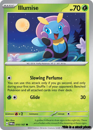 Reverse Holofoil Illumise [010/167 Near Mint ]
