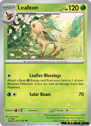 Uncommon Leafeon [011/167 Near Mint ]