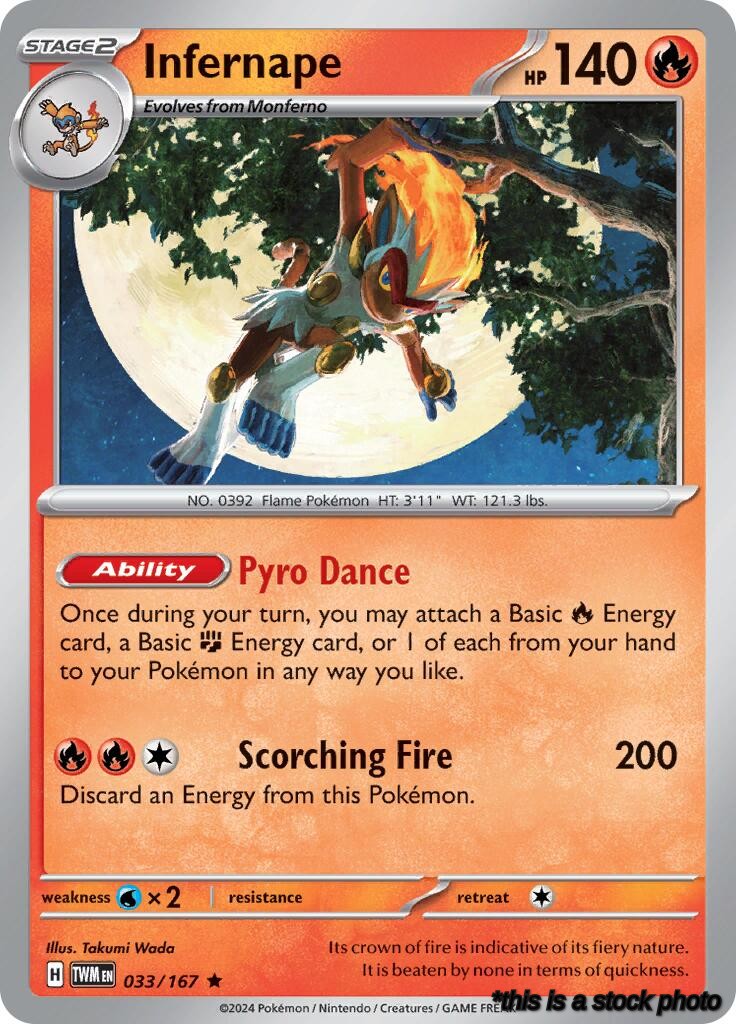 033/167 Infernape Rare Holofoil