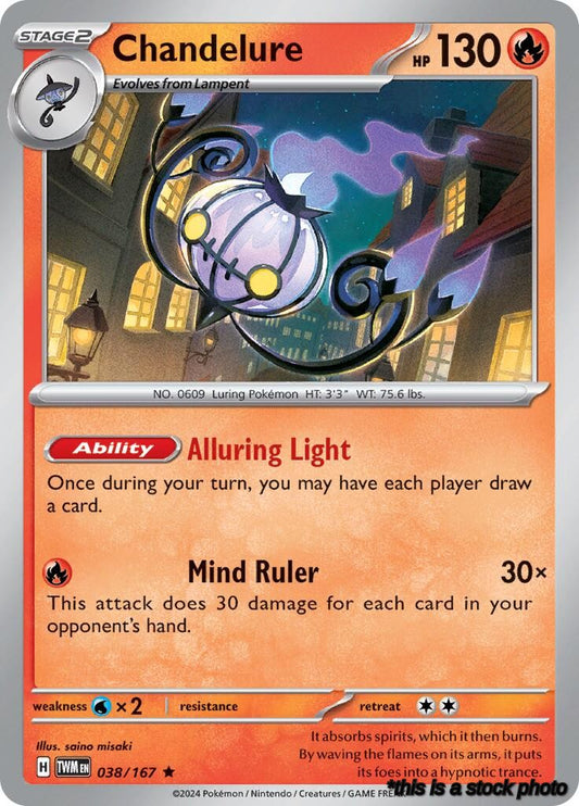 Rare Chandelure [038/167 Near Mint ]