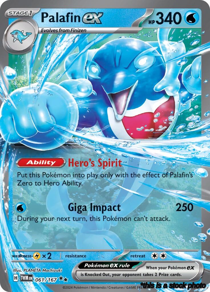 061/167 Palafin ex Double Rare Holofoil