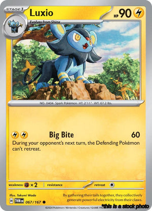 Reverse Holofoil Luxio [067/167 Near Mint ]