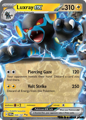 Holofoil Luxray ex - 068/167 [068/167 Lightly Played ]