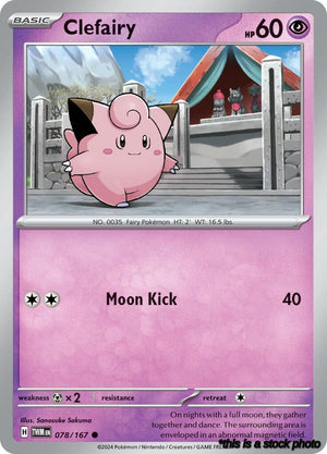 078/167 Clefairy Common Reverse Holofoil
