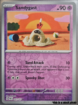 091/167 Sandygast Common Reverse Holofoil
