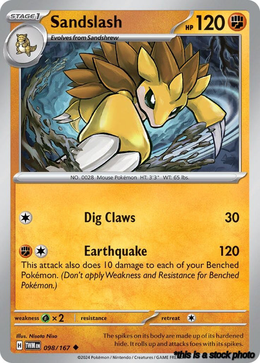 Uncommon Sandslash [098/167 Near Mint ]