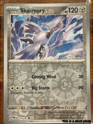 119/167 Skarmory Common Reverse Holofoil Near Mint