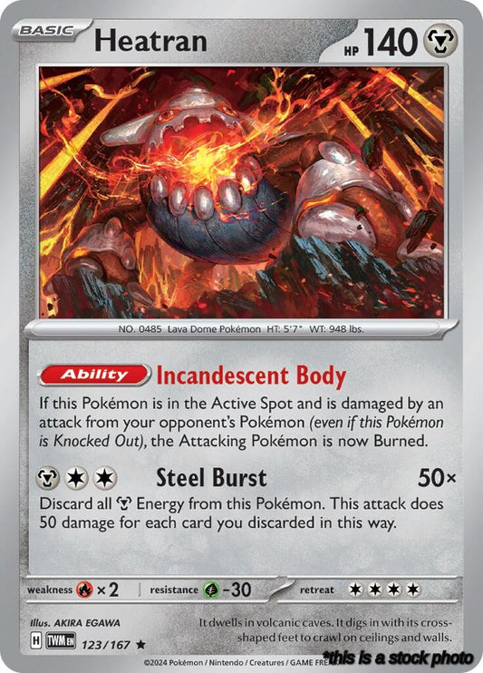 Rare Heatran [123/167 Near Mint ]