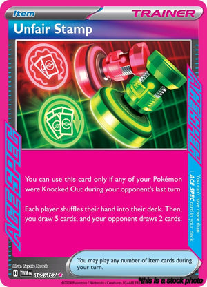 Holofoil Unfair Stamp [165/167 Near Mint ]