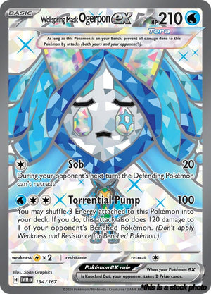 194/167 Wellspring Mask Ogerpon ex Ultra Rare Holofoil