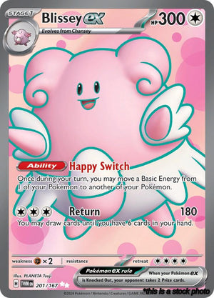 Holofoil Blissey ex - 201/167 [201/167 Near Mint ]