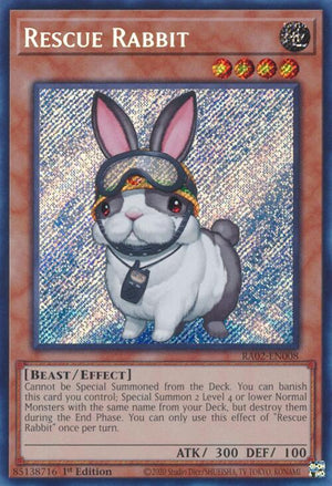 1st Edition Rescue Rabbit (Secret Rare) [RA02-EN008 Lightly Played] Secret Rare
