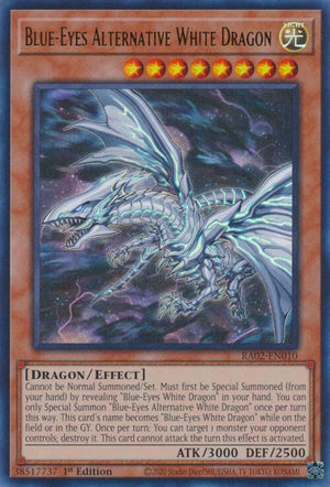 1st Edition Blue-Eyes Alternative White Dragon [RA02-EN010 Near Mint] Super Rare