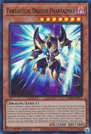 1st Edition Fantastical Dragon Phantazmay (Alternate Art) [RA02-EN013 Near Mint] Super Rare