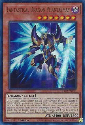 1st Edition Fantastical Dragon Phantazmay (Alternate Art) (UR) [RA02-EN013 Lightly Played] Ultra Rare