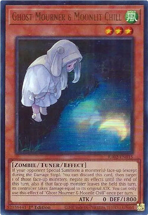 1st Edition Ghost Mourner & Moonlit Chill (Alternate Art) (UR) [RA02-EN015 Lightly Played] Ultra Rare