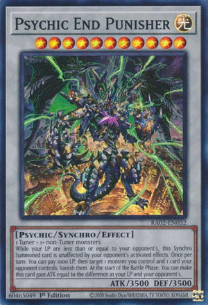 1st Edition Psychic End Punisher [RA02-EN032 Lightly Played] Super Rare