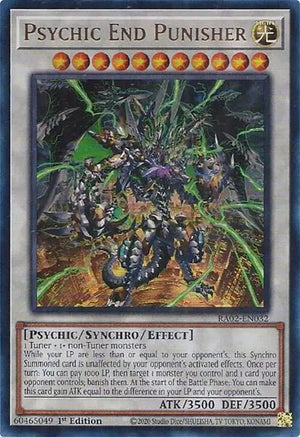 1st Edition Psychic End Punisher (UR) [RA02-EN032 Lightly Played] Ultra Rare