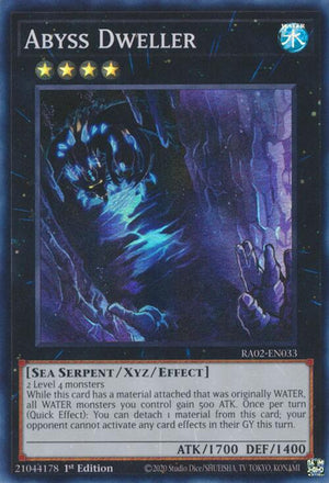 1st Edition Abyss Dweller [RA02-EN033 Lightly Played] Super Rare