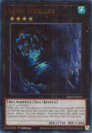 1st Edition Abyss Dweller (UR) [RA02-EN033 Near Mint] Ultra Rare