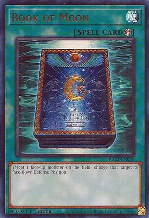 1st Edition Book of Moon (UR) [RA02-EN050 Lightly Played] Ultra Rare