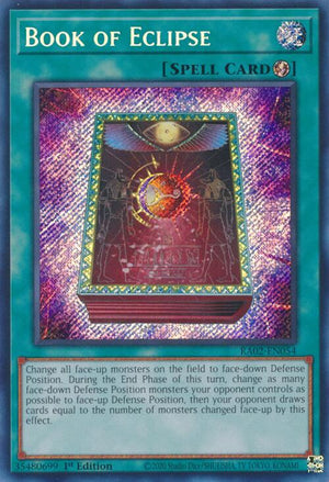 1st Edition Book of Eclipse (Secret Rare) [RA02-EN054 Lightly Played] Secret Rare