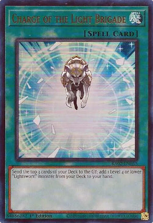 1st Edition Charge of the Light Brigade (UR) [RA02-EN055 Lightly Played] Ultra Rare