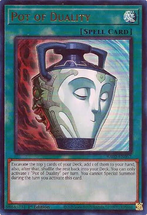 1st Edition Pot of Duality (UR) [RA02-EN057 Lightly Played] Ultra Rare