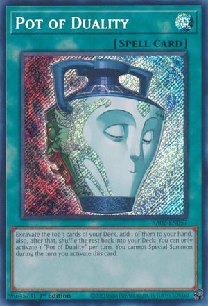 1st Edition Pot of Duality (Secret Rare) [RA02-EN057 Lightly Played] Secret Rare