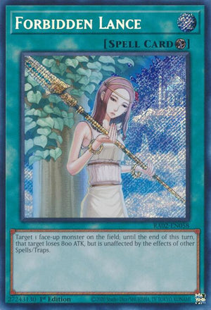1st Edition Forbidden Lance (Secret Rare) [RA02-EN058 Lightly Played] Secret Rare