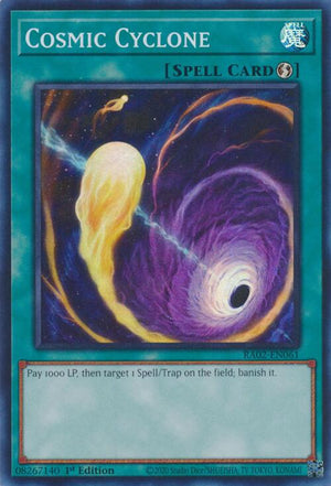 1st Edition Cosmic Cyclone [RA02-EN061 Lightly Played] Super Rare
