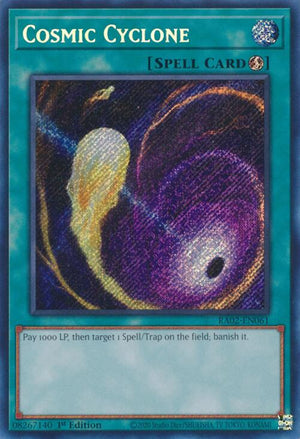 1st Edition Cosmic Cyclone (Secret Rare) [RA02-EN061 Near Mint] Secret Rare