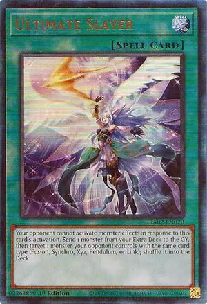 1st Edition Ultimate Slayer (PUR) [RA02-EN070 Near Mint] Prismatic Ultimate Rare