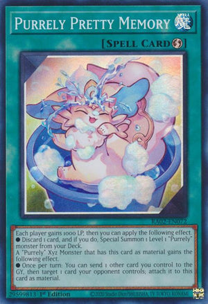 1st Edition Purrely Pretty Memory [RA02-EN072 Lightly Played] Super Rare