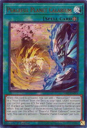1st Edition Peaceful Planet Calarium (UR) [RA02-EN074 Lightly Played] Ultra Rare