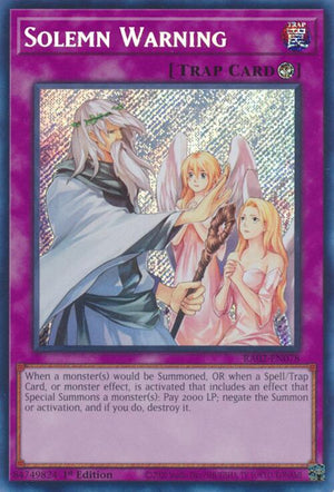 1st Edition Solemn Warning (Secret Rare) [RA02-EN078 Near Mint] Secret Rare