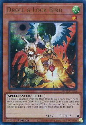 1st Edition Droll & Lock Bird (UR) [RA02-EN006 Near Mint] Ultra Rare